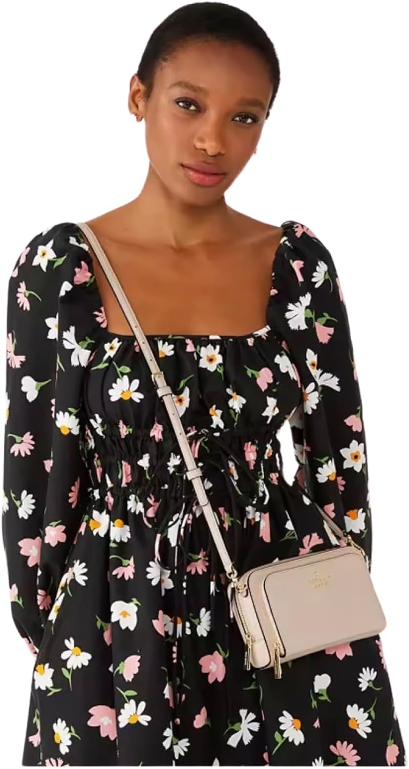Warm Beige Dual Zip Around Crossbody K76851