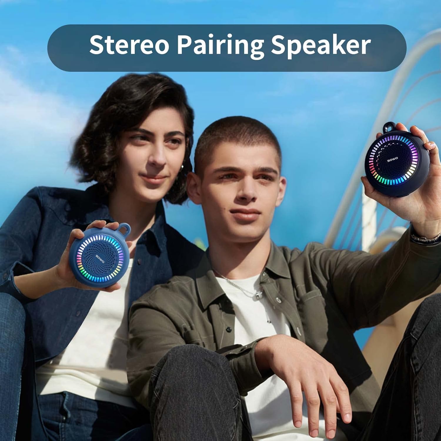 Portable Bluetooth Speaker, IPX7 Waterproof, 25W Loud Sound J138