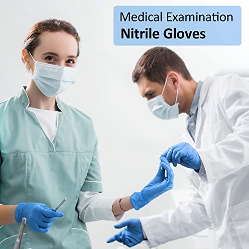 Nitrile Exam Gloves, Blue, 4 mil, Powder-Free, Latex-Free B75263