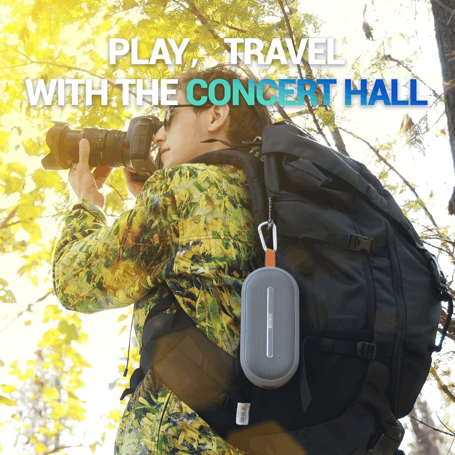 Portable Bluetooth Speaker, IPX7 Waterproof, 25W Wireless Outdoor Speaker D9439