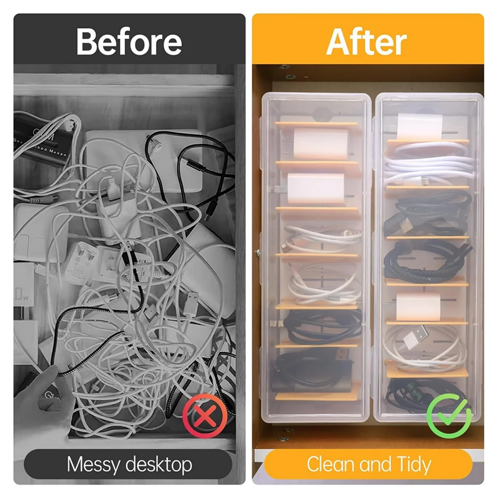 Cable Organizer Box with Lid Q32000
