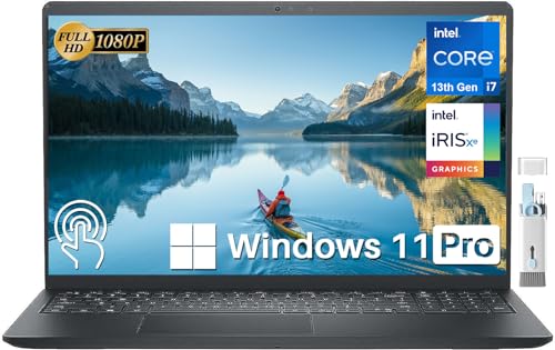 Dell 2024 Inspiron 15 3530 Touchscreen Business Laptop Computer, 15.6" FHD Anti-Glare Display, 13th Gen Intel 10-Core i7-1355U, 16GB RAM, 1TB SSD, Wi-Fi 6, HDMI, Webcam, Windows 11 Pro, with Brush