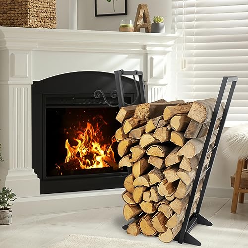 Firewood Log Rack Indoor 22 Inch Heavy Duty Wood Holder Stand C937
