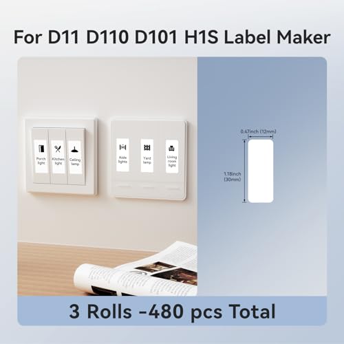 Thermal Label 3 Rolls Set for Label Maker F4623