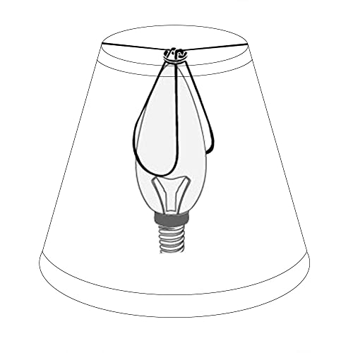 Mini Brown Barrel Lamp Shades Clip On Bulb, Fabric Lampshade for Table Chandeliers Wall Floor Lamp Replacement, 3x6x5 Inch, Set of 2 Z48049
