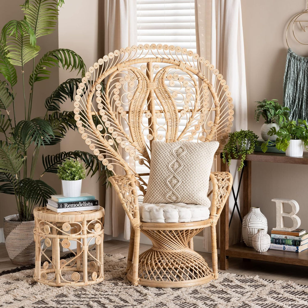 Rattan Peacock Chair, Oversized G5856