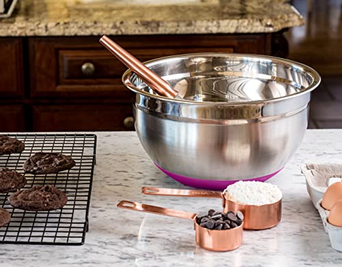 Stainless Steel Mixing Bowls with Lids, 4-Piece Set U7836
