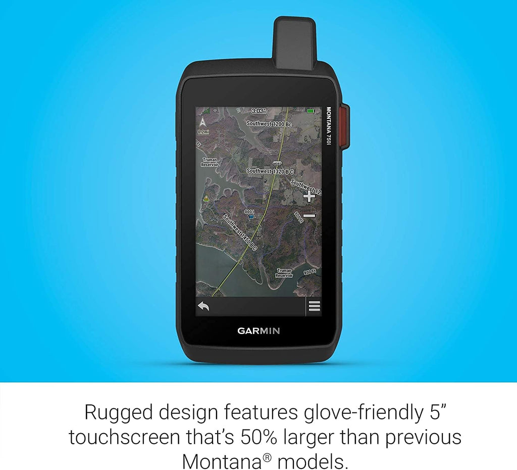 Rugged GPS Touchscreen Navigator with North America Maps and Handlebar Mount G229