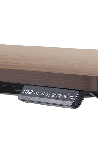 67" L Shaped Standing Desk Height Adjustable Dual Motor Electric Corner Desk Y656