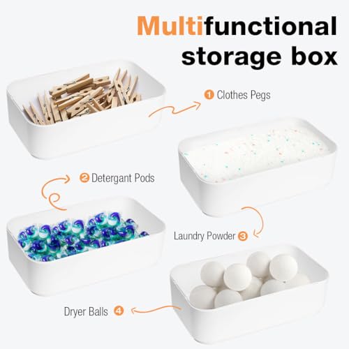 Laundry Powder Container with Cup, Large Capacity Storage R381