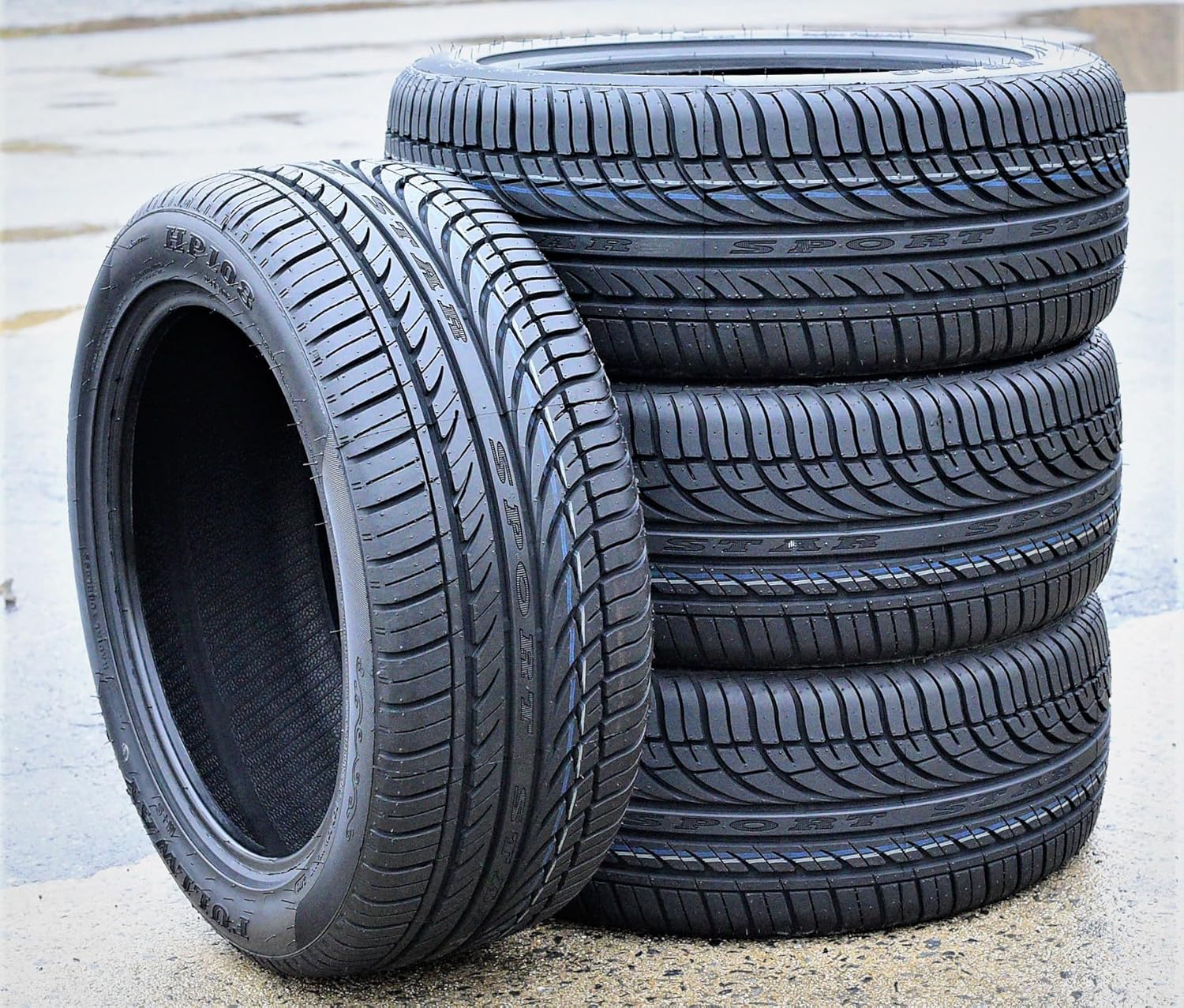 Set of 4 All-Season Passenger Car Performance Radial Tires 205/50R16 87V M64791
