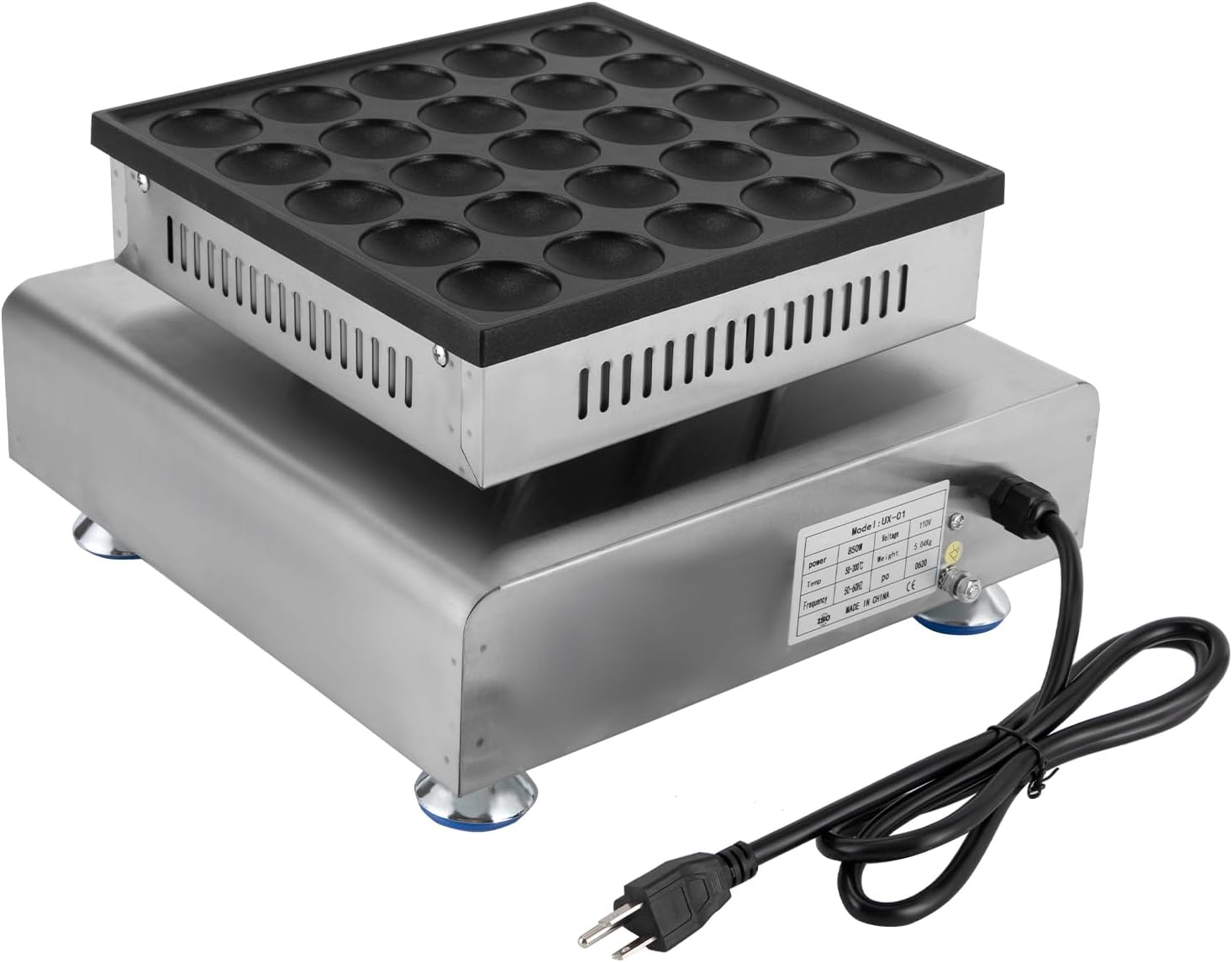 Mini Dutch Pancake Maker, Non-stick Electric Baker for Home Kitchen V557