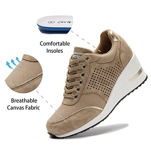 Women's Dressy Platform Wedge Sneakers G560428