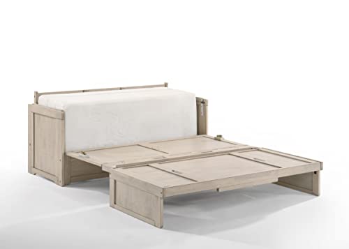 Murphy Cube Cabinet Bed with Gel Memory Foam Mattress, Twin XL J6379
