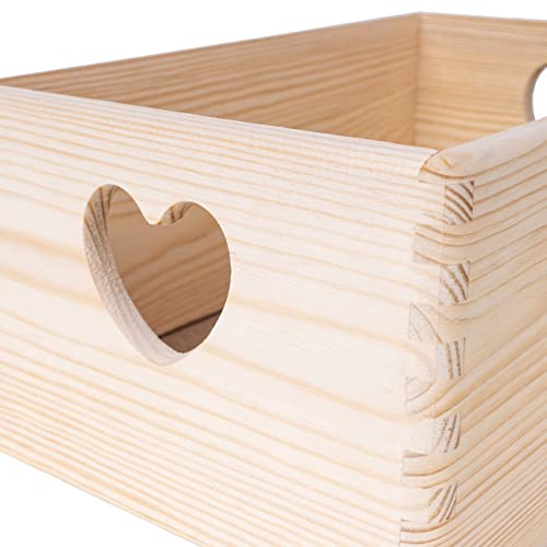Large Wooden Nesting Crate with Handles W304