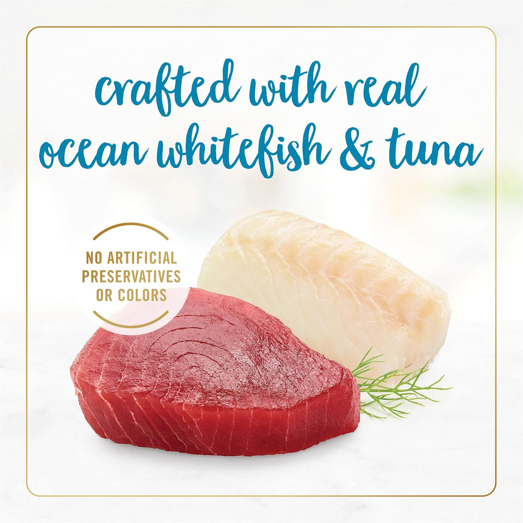 Grilled Wet Cat Food Ocean Whitefish and Tuna in Gravy, 3 oz. Cans, Pack of 24 Q850