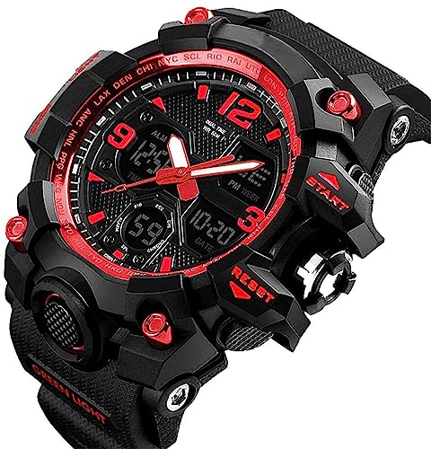 Men's Military Sports Watch with LED Digital Display Z184006