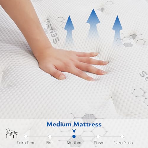 Hybrid Mattress in a Box, 10 Inch with Memory Foam and Pocketed Coils O648480