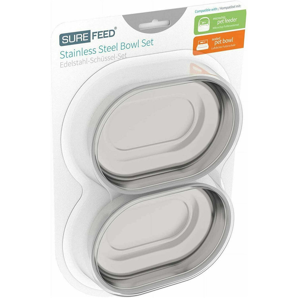 Stainless Steel Bowl Set for Microchip Pet Feeder O6317