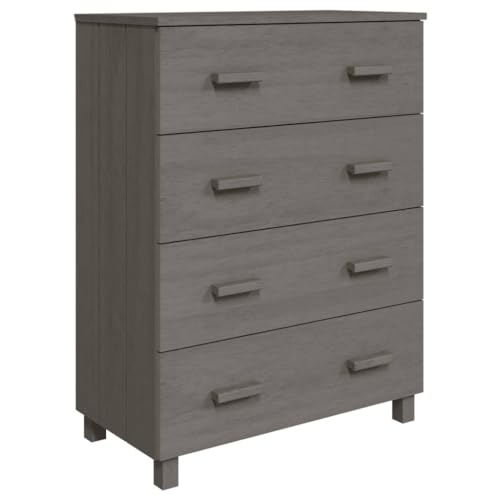Sideboard Light Gray Solid Wood Pine F93935