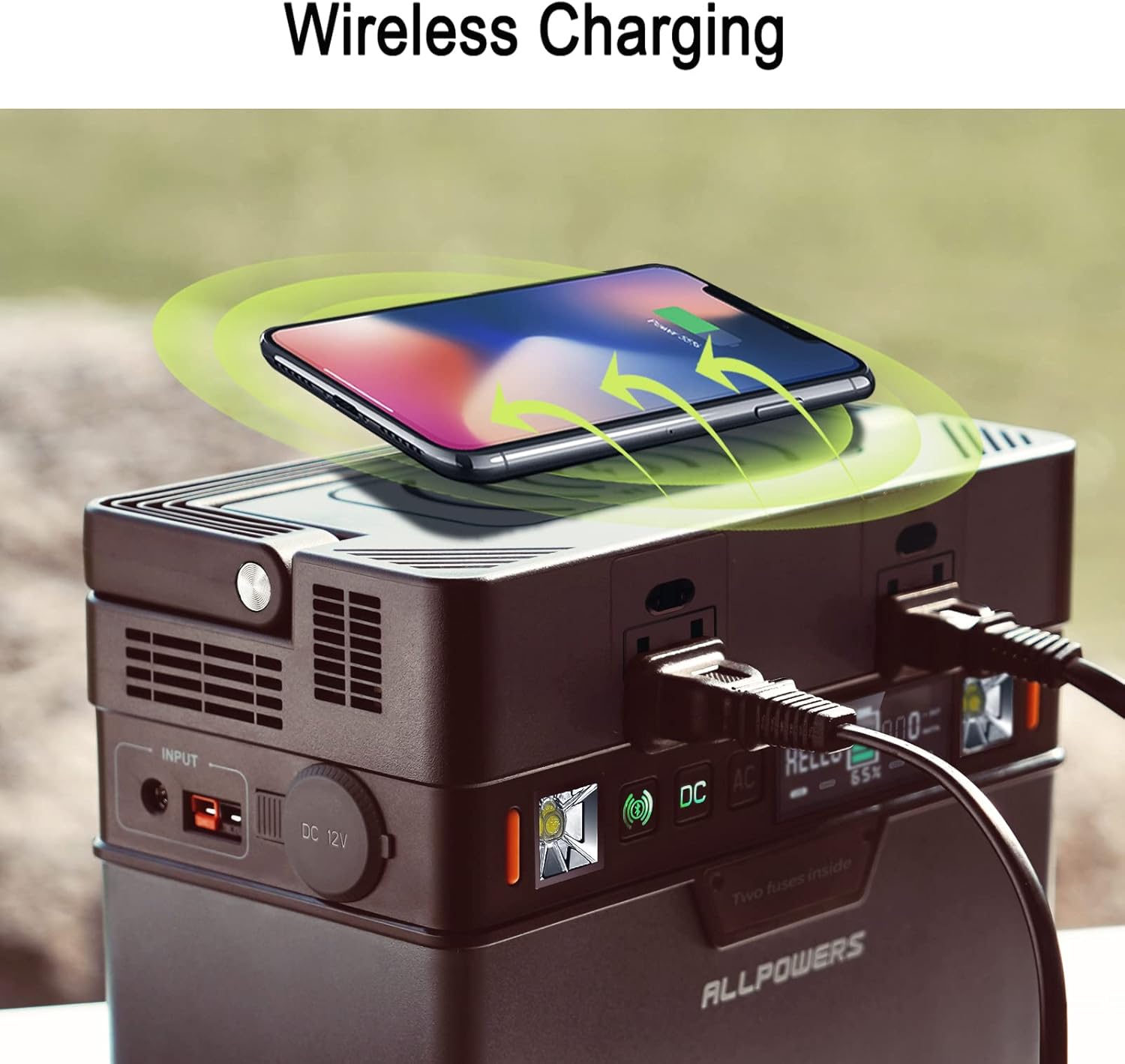 300W Portable Power Station with 100W Solar Panel, 288Wh Solar Generator for Camping Travel RV U14514