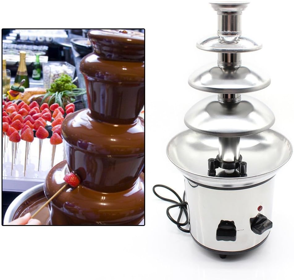 Chocolate Fondue Fountain Electric Stainless Steel L404184