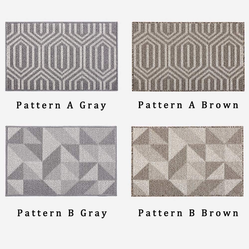 Gray Indoors Doormat 24 x 36 Inch Washable Non Slip Entry Rug D509401