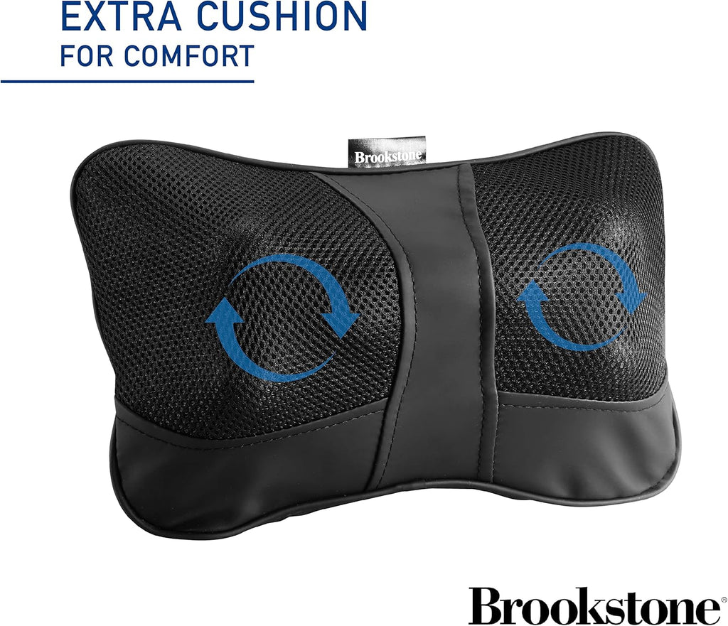 Shiatsu Neck and Lumbar Massager with Heat, Portable Electric Massage Pillow T352846