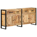 Sideboard 67.7"x13.8"x31.5" Solid Mango Wood,Mango Wood Sideboard with Drawers and Compartments Solid Wood Storage Cabinet Home & Kitchen Storage Furniture