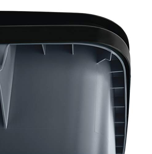 Heavy-Duty Wheeled Trash Can, 50-Gallon, Gray, 2-Pack U86554