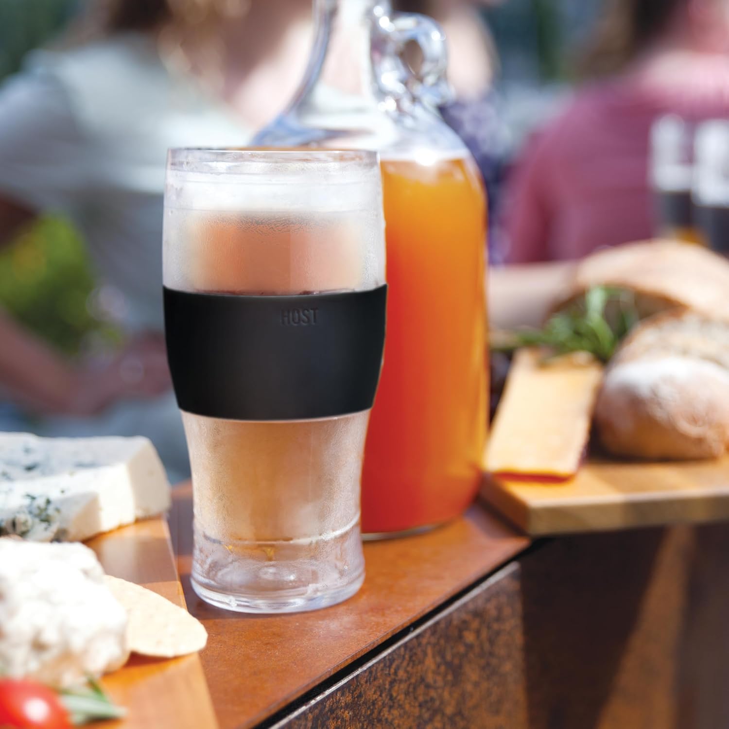 Frozen Mug Set for Beer and Iced Coffee, Double Walled, 16oz, Set of 2, Black E2696