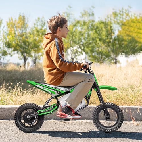 Electric Dirt Bike 350W for Kids Ages 8-12, Pink B146037