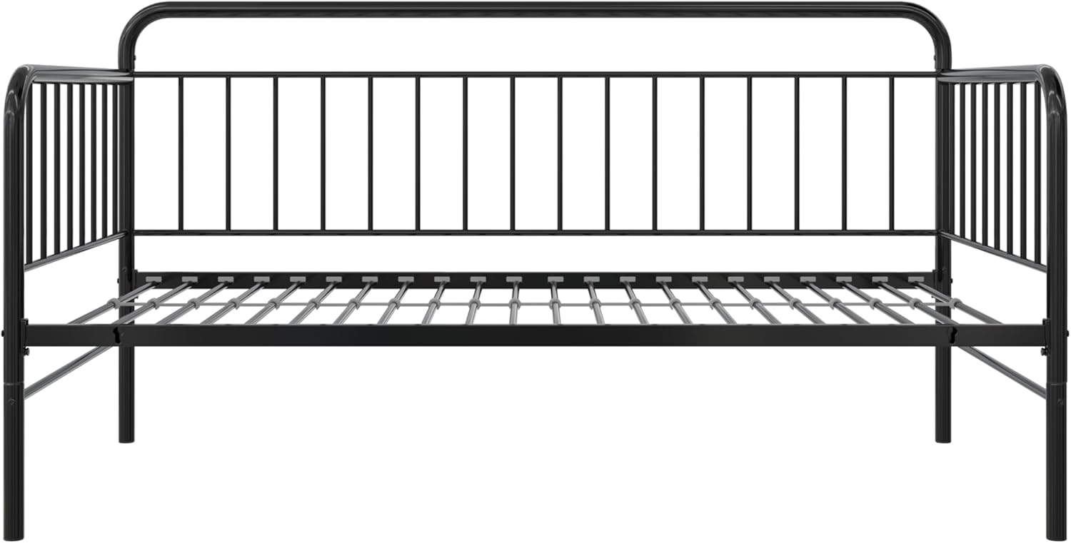 Metal Daybed with Pop Up Trundle Bed, Twin, Black W1027