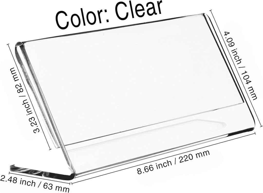 Acrylic Business License Holder Table Frame with Panoramic Photo P406707