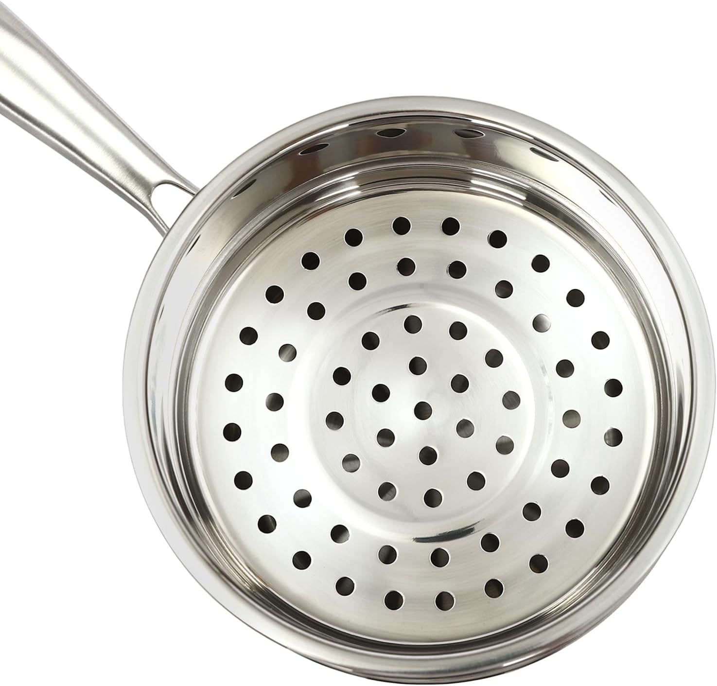 2-Layer Stainless Steel Steamer Pot with Transparent Lid B319
