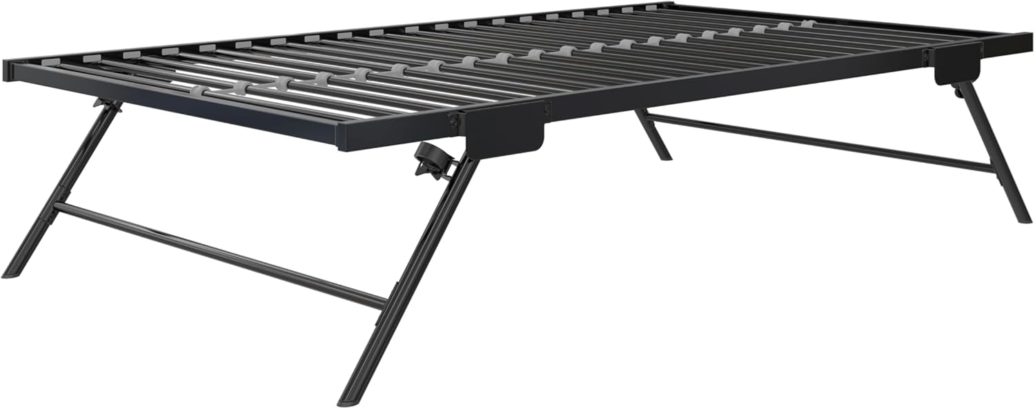 Metal Daybed with Pop Up Trundle Bed, Twin, Black W1027