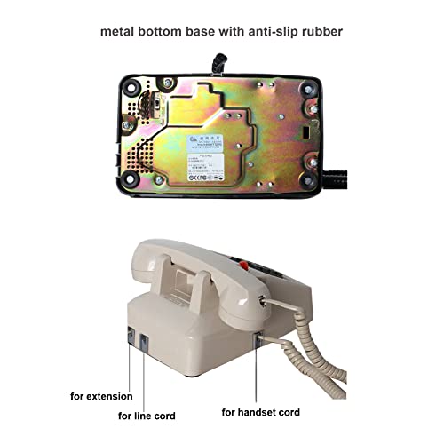 Corded Landline Desk Phone for Home, Hotel, Seniors with Extra Loud Ring H986050