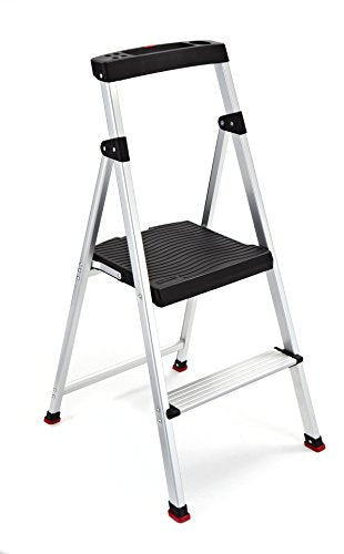 3-Step Lightweight Aluminum Folding Step Ladder with Project Tray Q2556