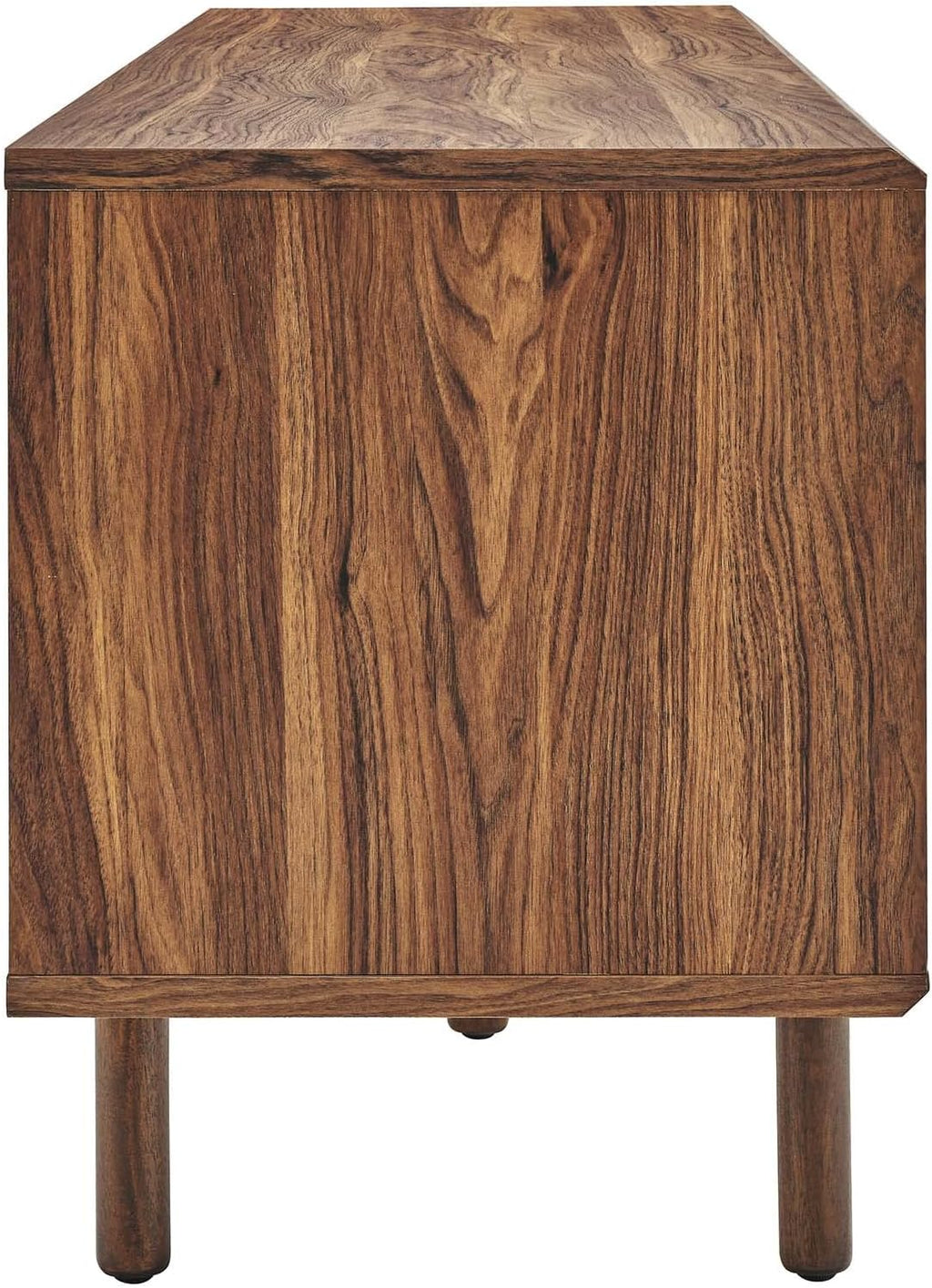 TV and Record Stand for TVs up to 65", Walnut D279404