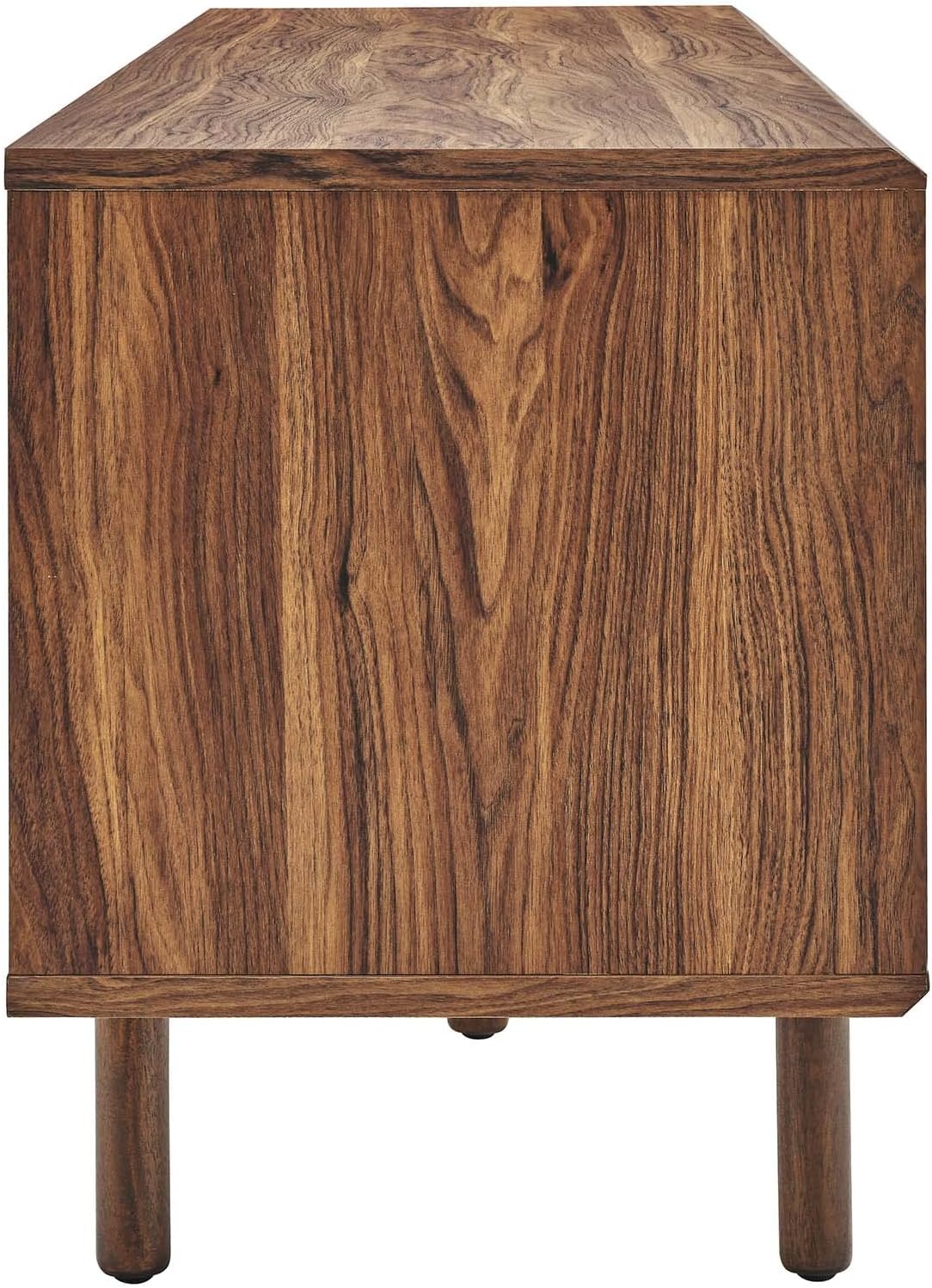 TV and Record Stand for TVs up to 65", Walnut D279404