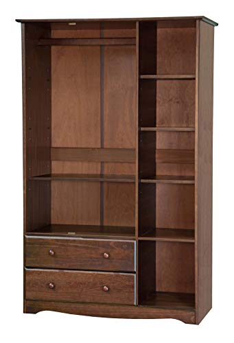 Solid Wood Armoire Wardrobe with Shelves and Drawers O8599