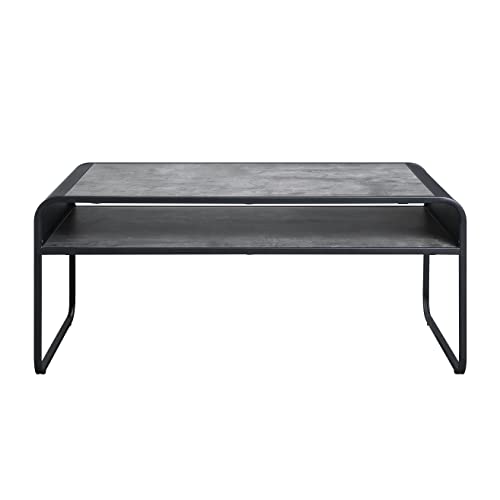 Lift Top Coffee Table with Storage Drawer and Shelf, Dark Brown B967