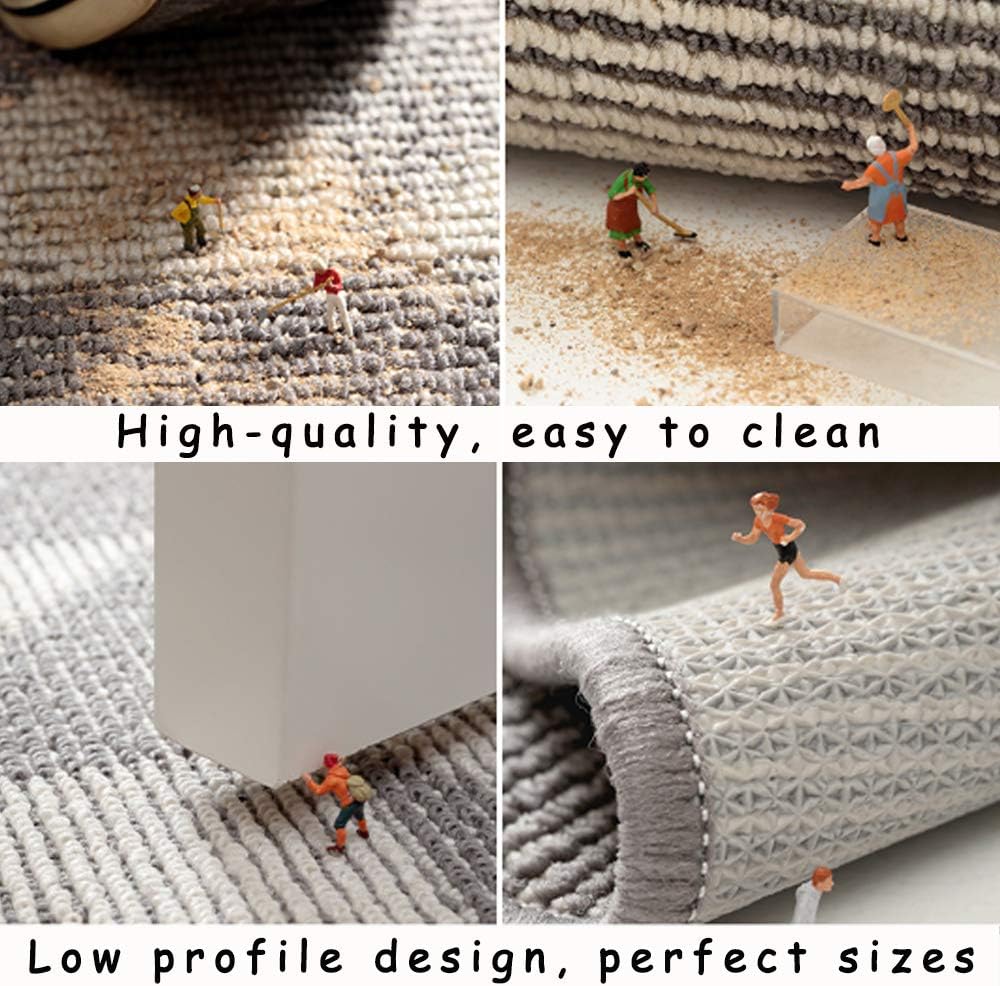 Gray Indoors Doormat 24 x 36 Inch Washable Non Slip Entry Rug D509401