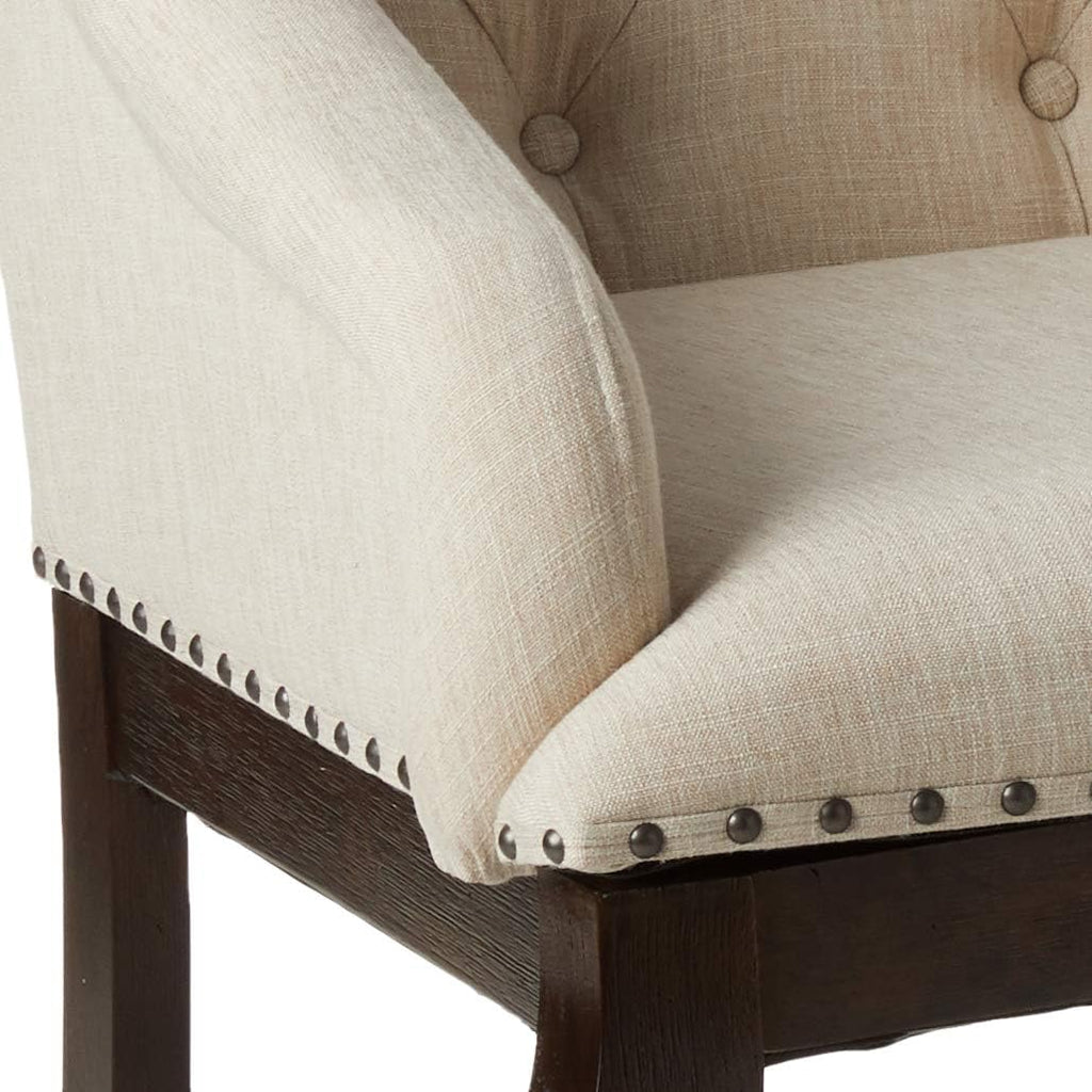 Arm Chairs with Button Tufting and Nailhead Trim, Set of 2 I6145