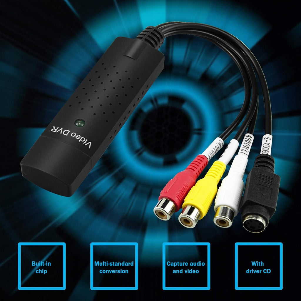 USB 2.0 Video Capture Card for VHS VCR to Digital Converter P734480