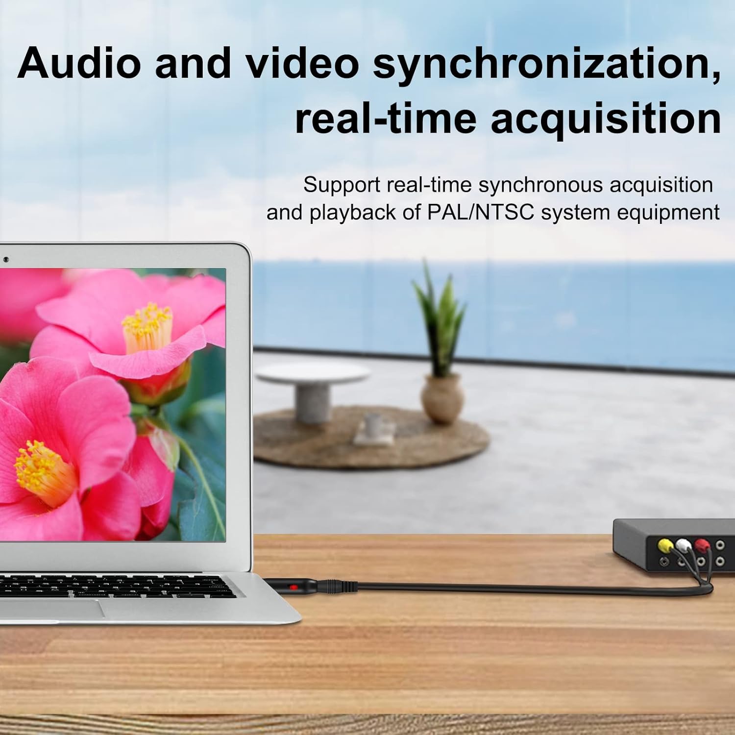 USB 2.0 AV RCA Video Audio Capture Card Adapter for VHS VCR to DVD Converter T5218