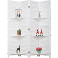 Wood Room Divider 4 Panel Folding Screen Room Divider with Double Hinged,Privacy Screen for Home Office Bedroom,Room Partitions and Dividers for Room Separation,Partitions and Dividers Freestanding