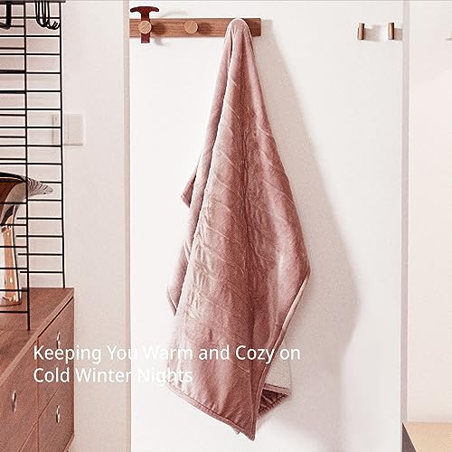 Heated Blanket Electric Throw 50x60, Soft Plush with 4 Heating Levels P883523