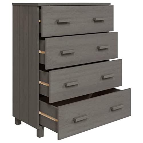 Sideboard Light Gray Solid Wood Pine F93935