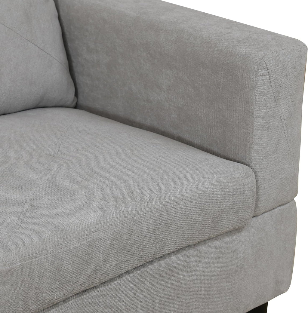 L-Shaped Corner Sofa with Left Chaise and Storage Ottoman J484